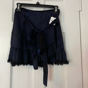 Free people navy skirt! TAG ATTACHED BRAND NEW